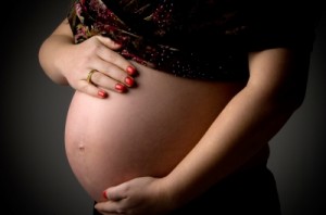 Tummy Of Pregnant Woman