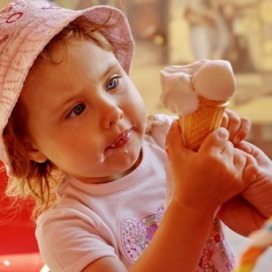 Child Eating Ice Cream