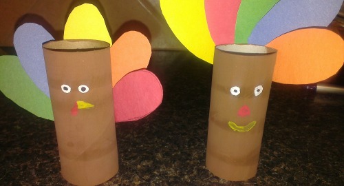 DIY Toilet Paper Roll Turkey Craft Idea