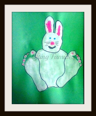 Hand and Foot Print Bunny Craft