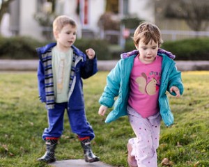 Children Playing Outside