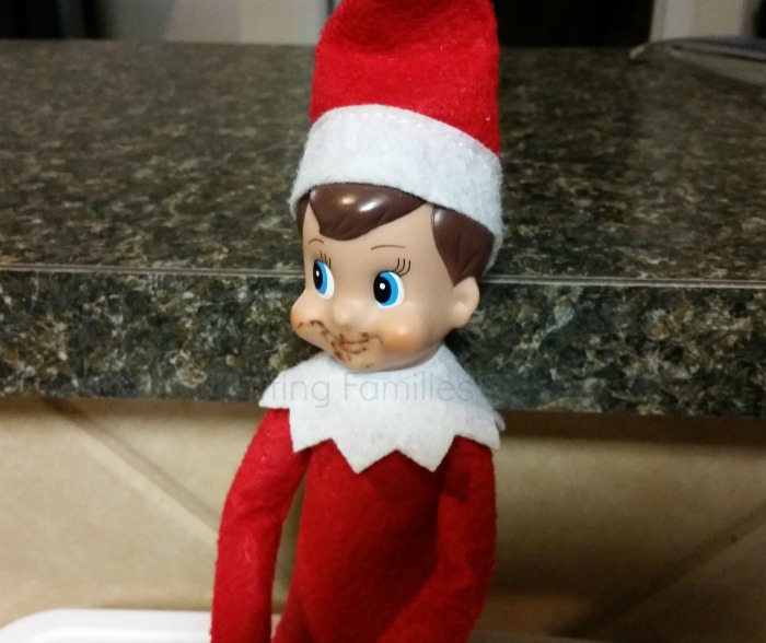 Elf on Shelf Eating Cookies