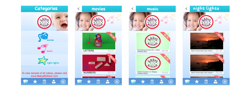 Baby's Brilliant App Screenshot