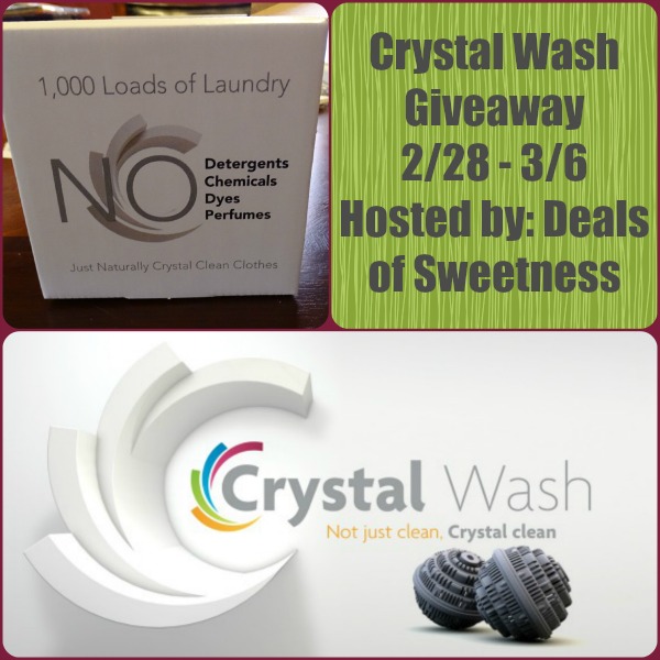 Enter to Win Crystal Wash Giveaway Ends 3/6