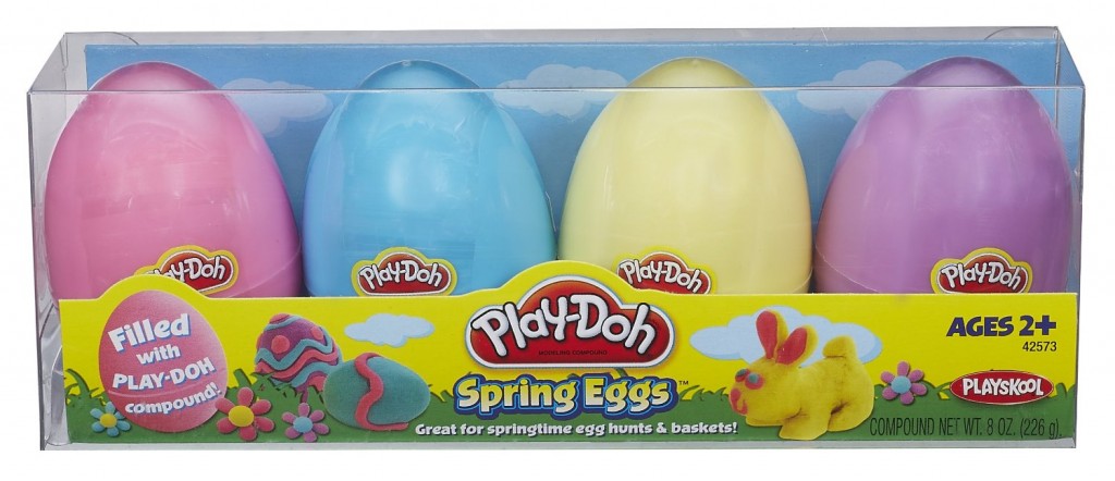 Easter Eggs Filled with Playdoh