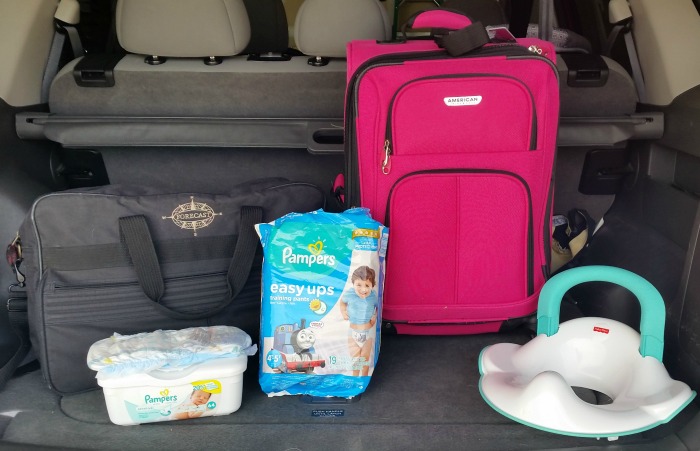 Potty Training While Traveling #pamperseasyups