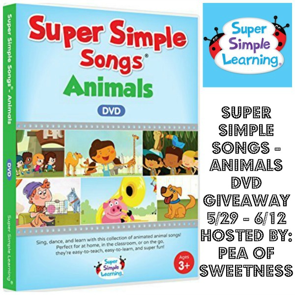 Enter to Win Super Simple Songs Animals DVD Giveaway Ends 6/12