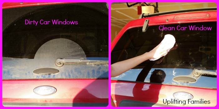 Clean Dirty Car Windows with Poise Pads