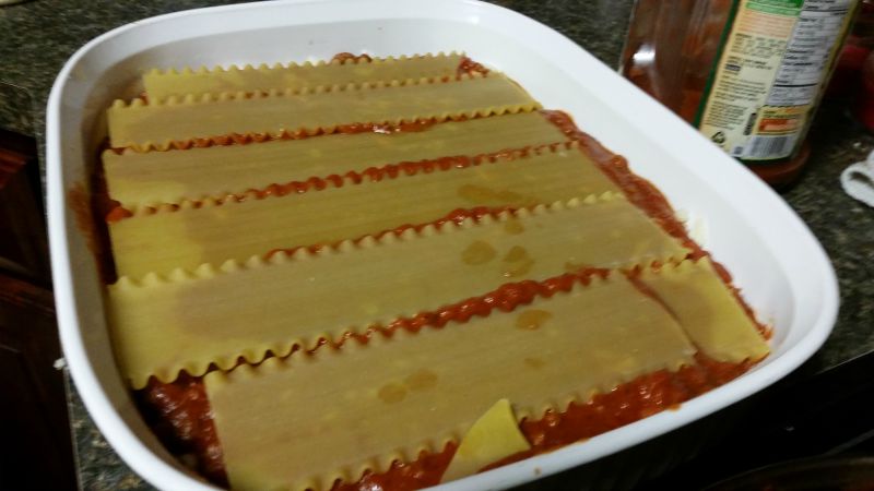Making Homemade Lasagna