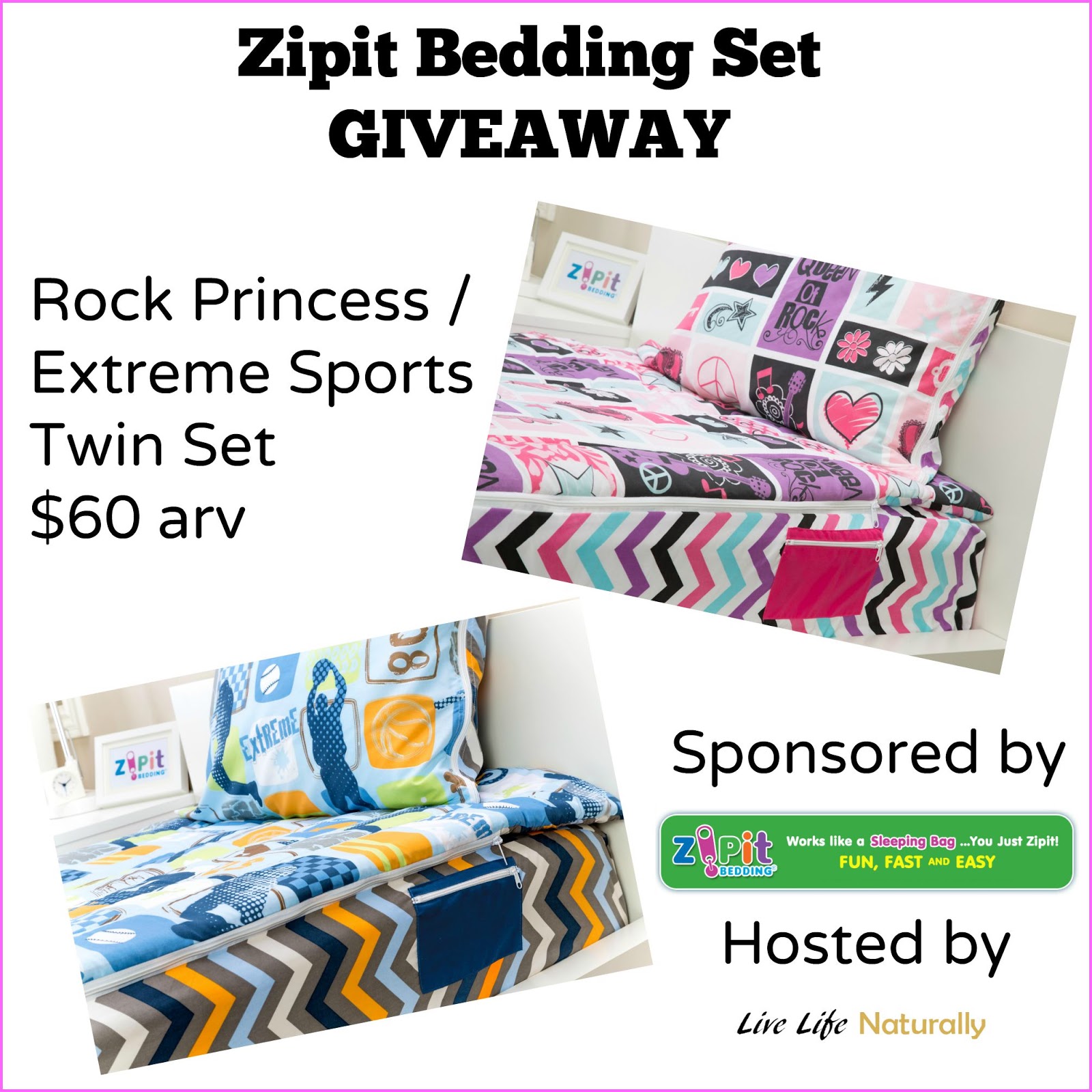 Zipit Bedding Set Giveaway Ends 10/13