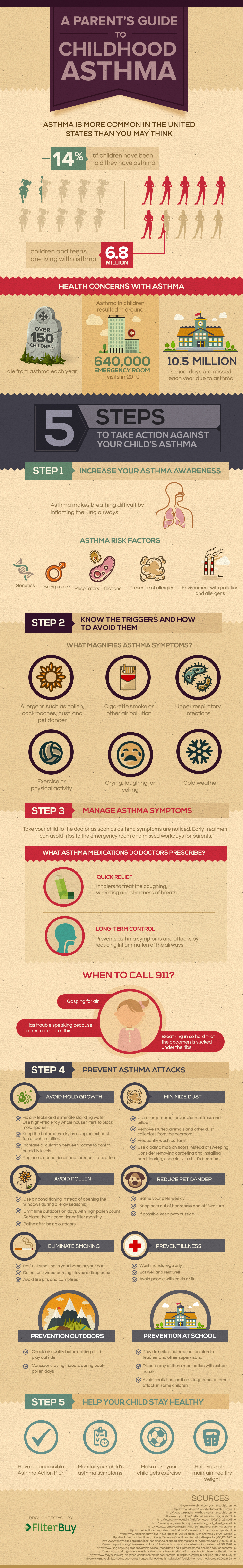 Childhood Asthma Inforgraphic