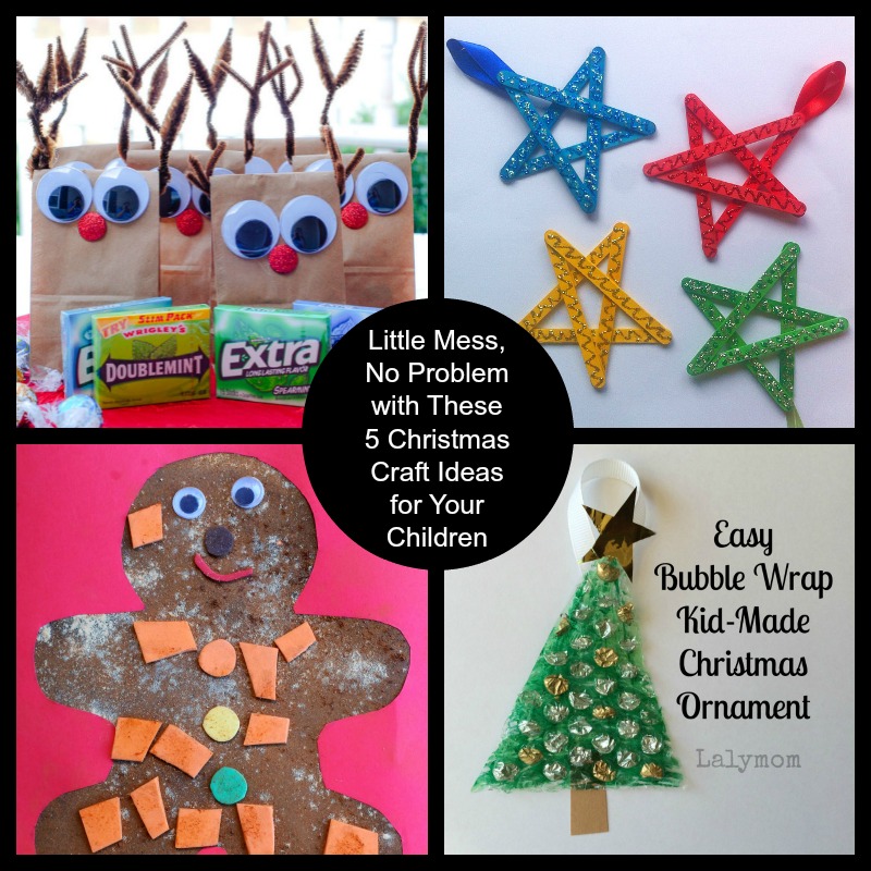 Little Mess, No Problem with These 5 Christmas Craft Ideas for Your Children #NoCordNoBull #CleverGirls #ad