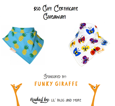 Enter to Win a $50 Gift Certificate to Funky Giraffe Giveaway Ends 11/29