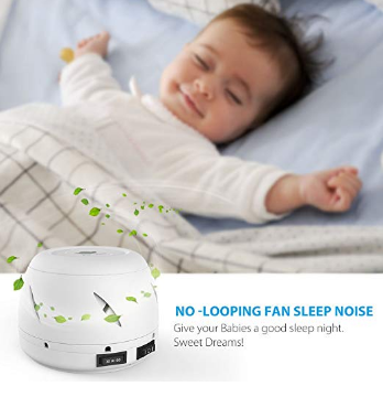 Having trouble sleep? A white noise machine with real fan will help
